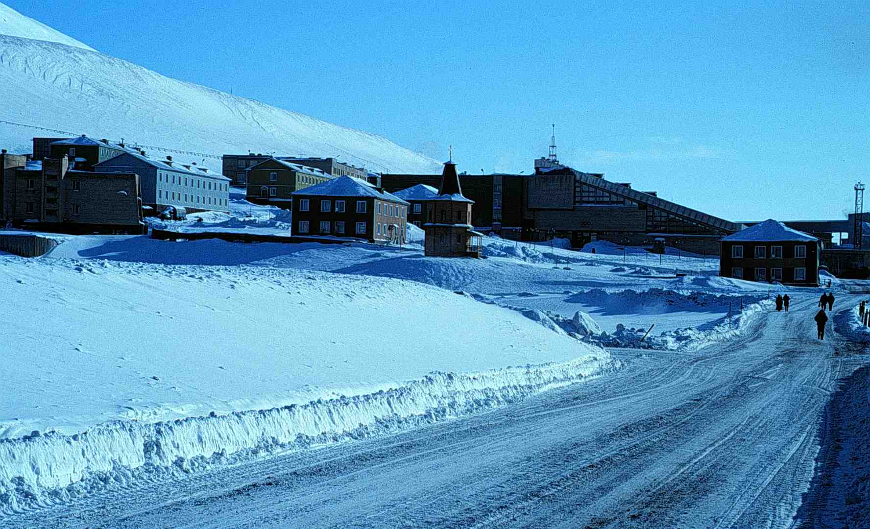 Ansicht von Barentsburg